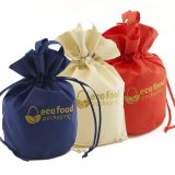 porta panettone sacco a strozzo pandoro confezione natale eco food packaging rosso blu avorio e oro