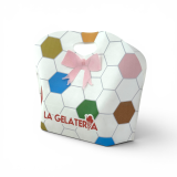 Eco Food Packaging porta gelato take away stampa allover Gelateria