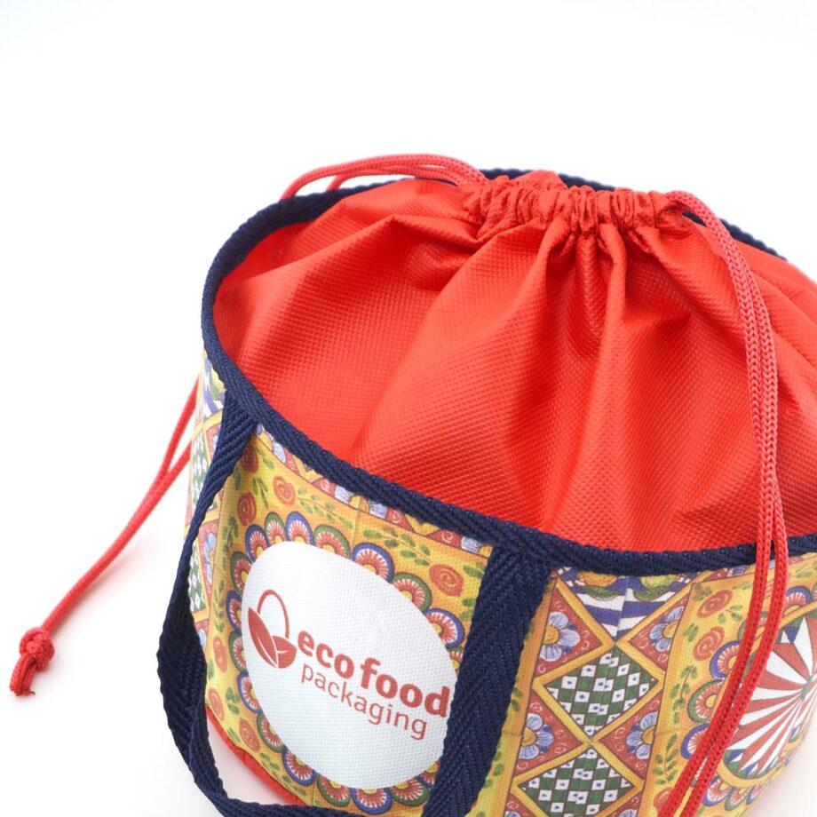 cestino porta panettone pandoro eco food packaging personalizzato 2