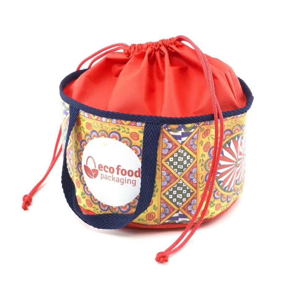 cestino porta panettone pandoro eco food packaging personalizzato digitale