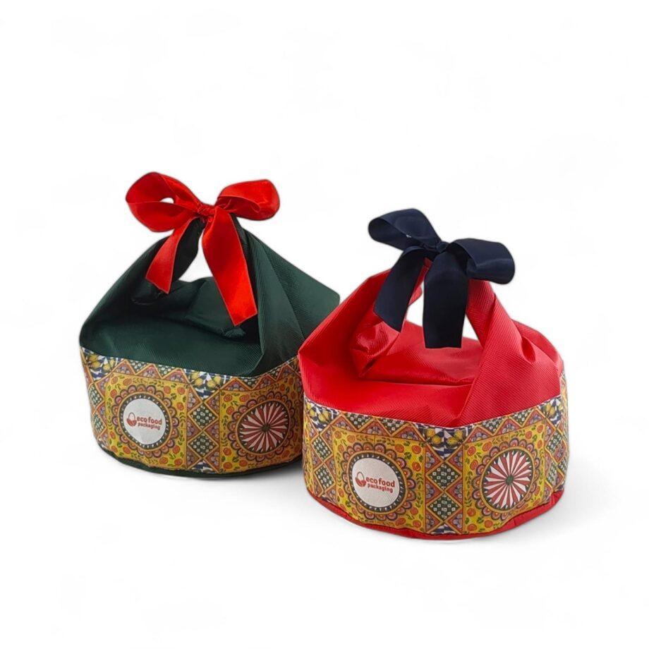 Confezione per panettone con nastro